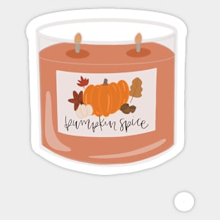 Pumpkin Spice Candle Sticker